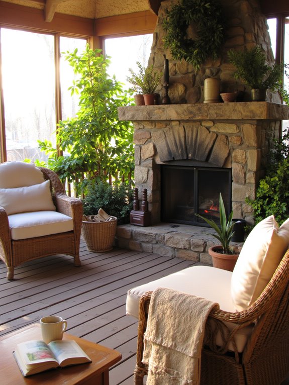 cozy evenings by fire