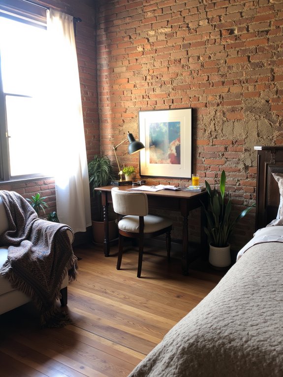 cozy farmhouse workspace design