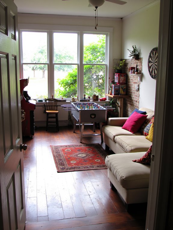 cozy gaming space creation