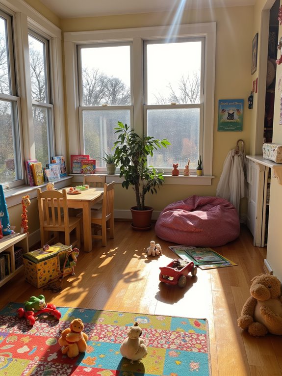 cozy kids play area