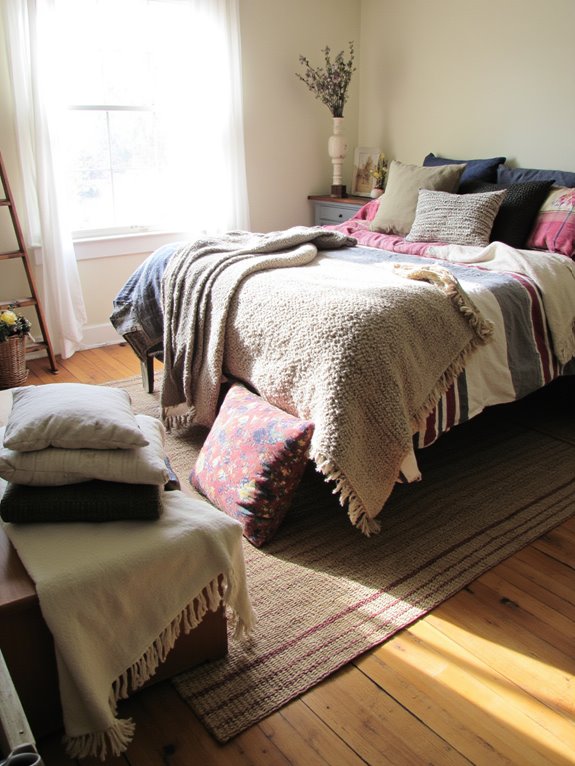 cozy layered textile retreat