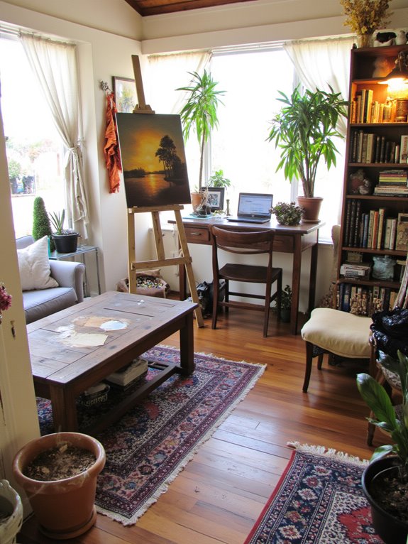 cozy multi functional porch space