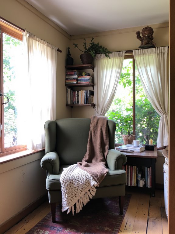 cozy personal reading sanctuary
