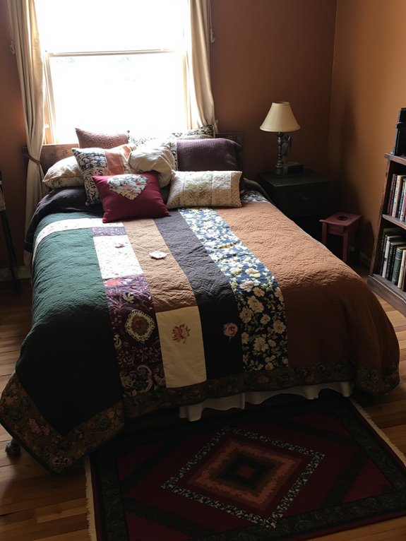 cozy quilted bedding layers