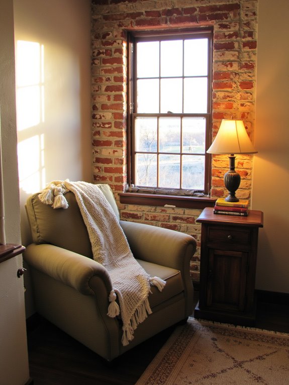 cozy retreat with lighting