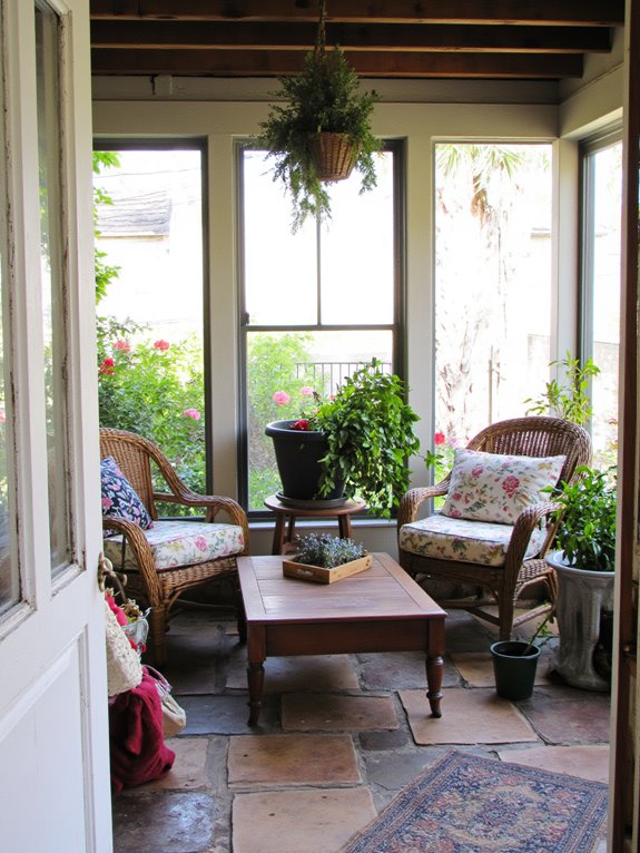 cozy rustic screened porches