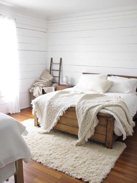 cozy serene white retreat