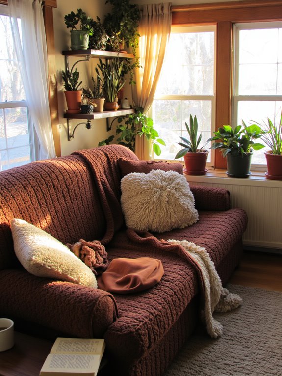 cozy textiles enhance comfort
