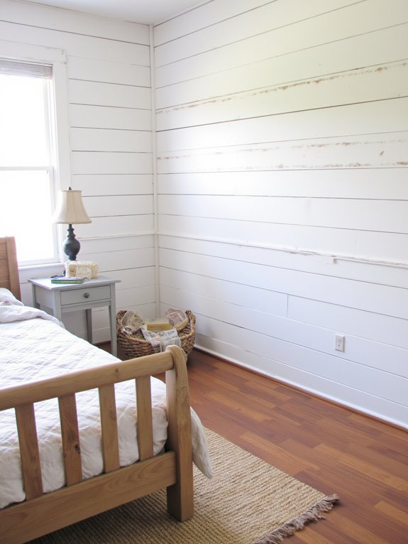 diy shiplap accent wall