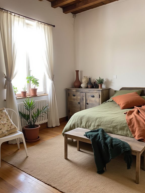 earthy tones enhance cohesion