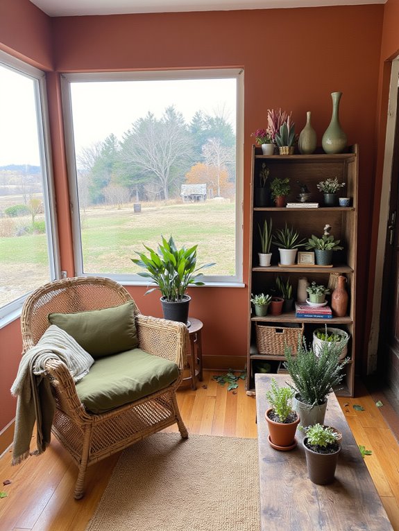 earthy tones for tranquility