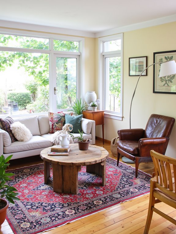 eclectic charm through contrasts