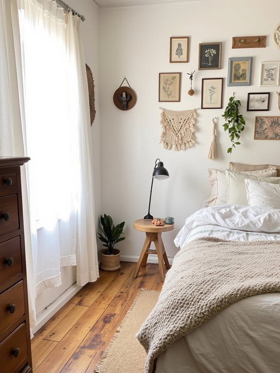 eclectic gallery wall design