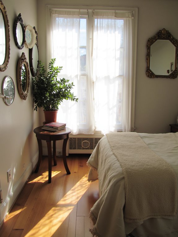 enhance sunroom with mirrors