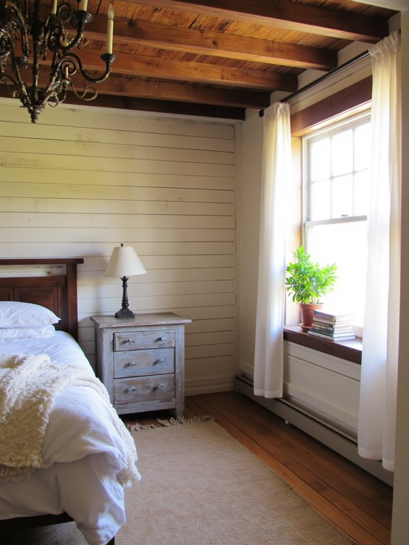 farmhouse ambiance with lighting