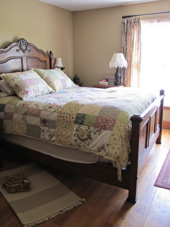 farmhouse bed frame installation