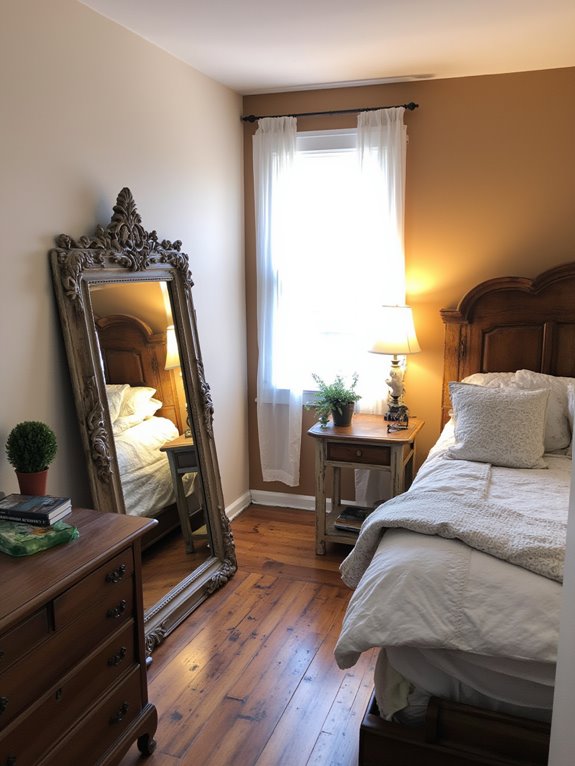 farmhouse mirrors enhance space
