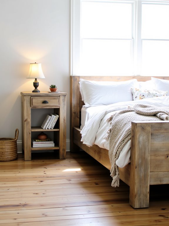 functional farmhouse nightstands selection