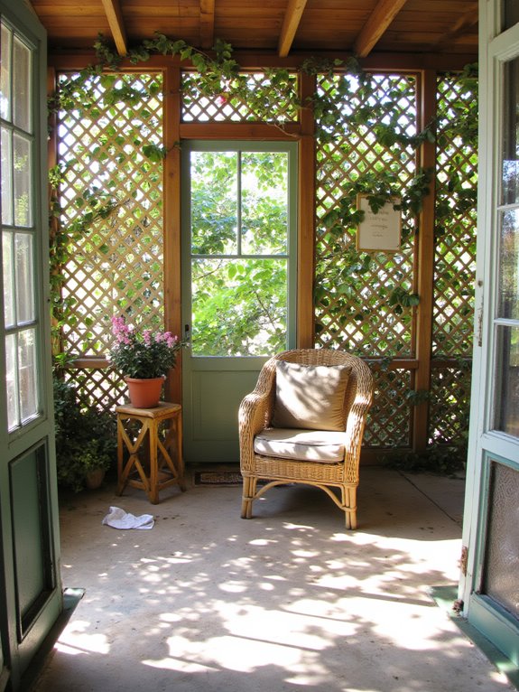 indoor outdoor lattice connection