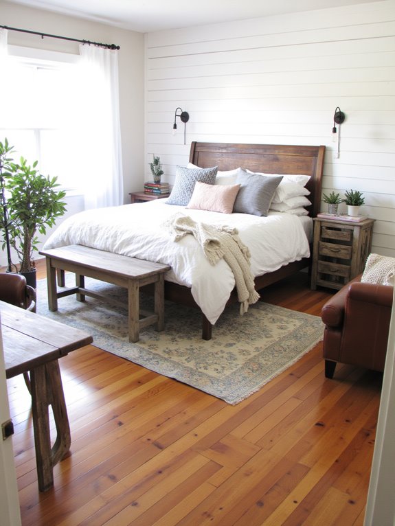 industrial rustic bedroom accents