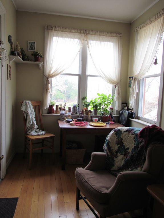 inspiring craft corner setup