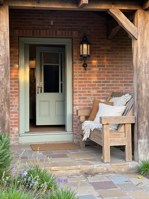 inviting entryway with character