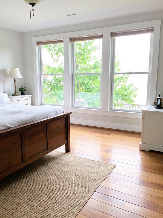 large windows enhance ambiance