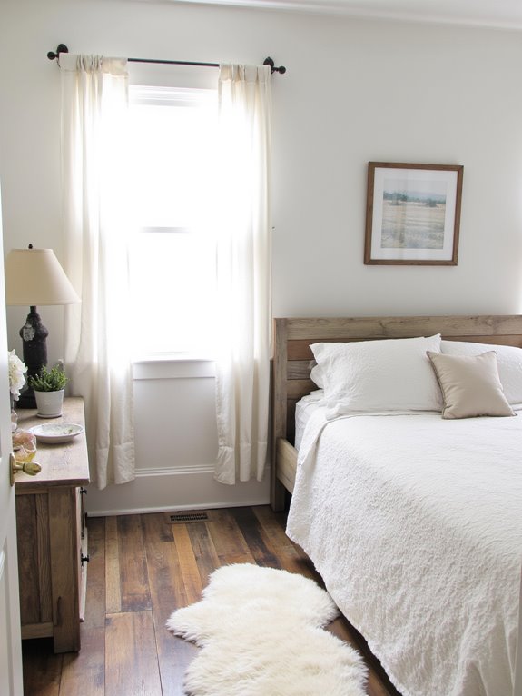 light wood frame accents