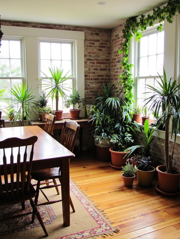 lively sunroom with plants