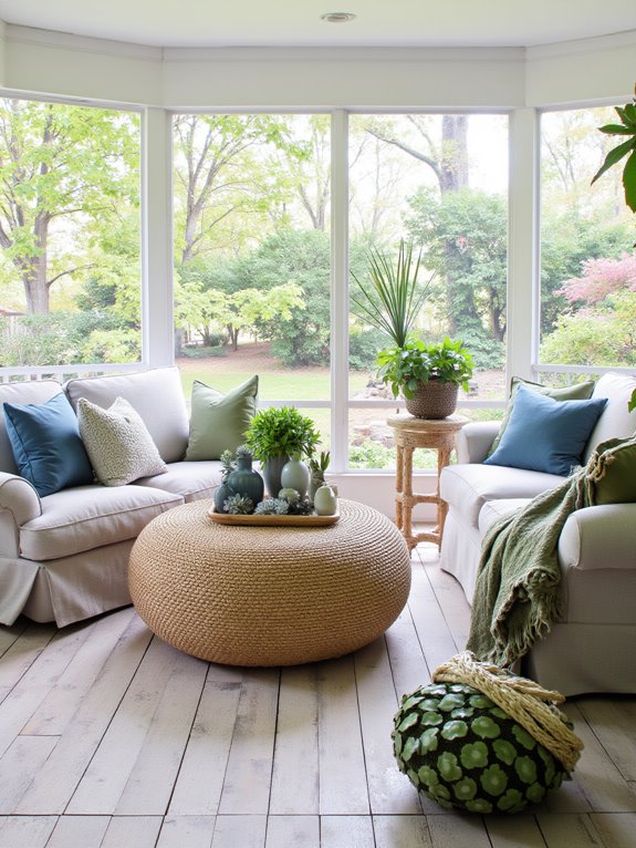 luxurious screened porch furniture