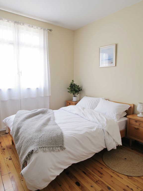 minimalist bedroom for tranquility