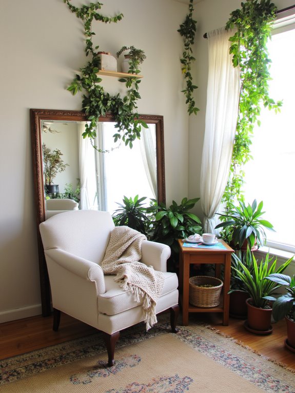 mirrors enhance sunroom ambiance