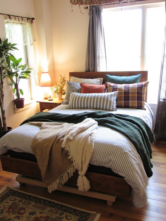 mixing stripes and checks