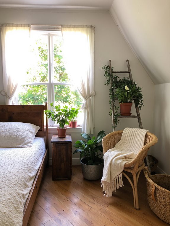 natural greenery and blooms