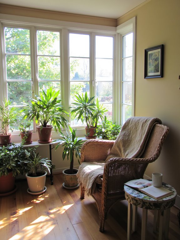 natural light enhances sunroom