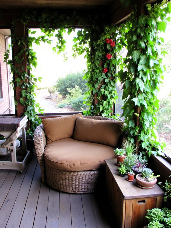 nature inspired screened porch design