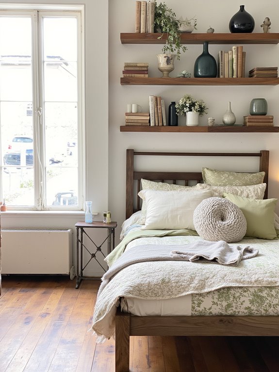 open shelving for decor