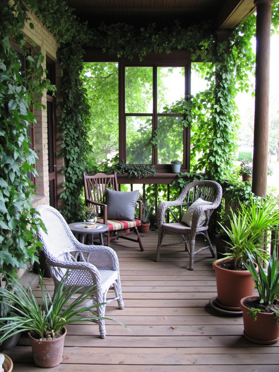 private cozy porch retreat