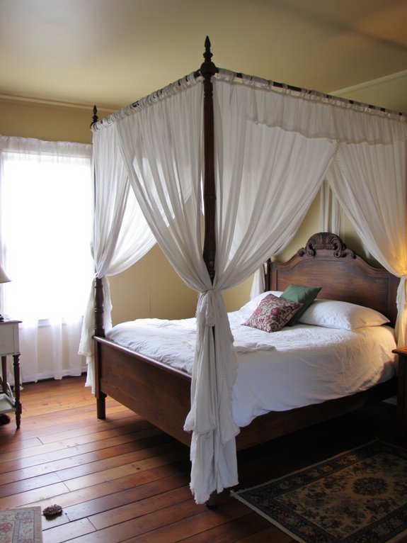 romantic elegantly draped canopy