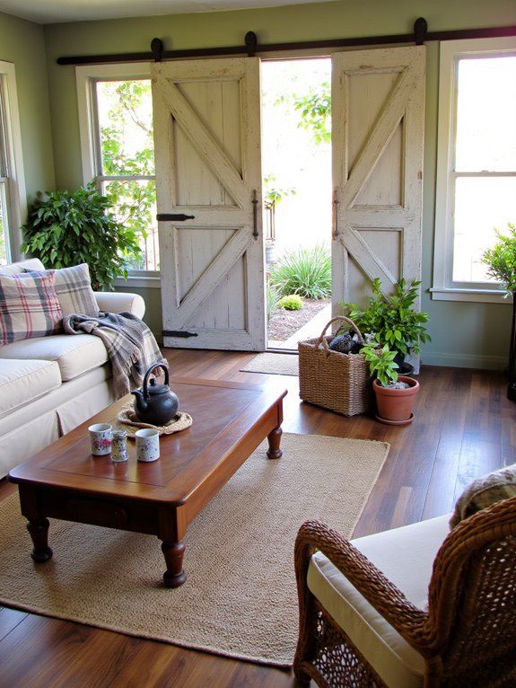 rustic barn doors addition