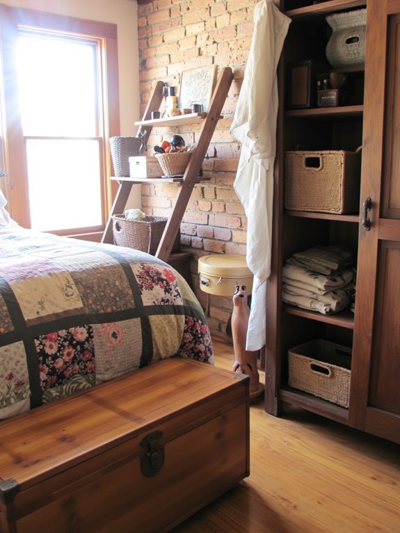 rustic bedroom storage ideas