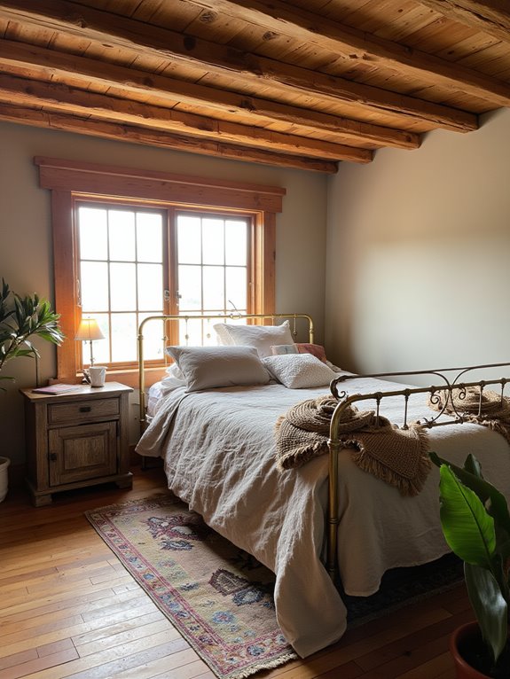 rustic charm with beams