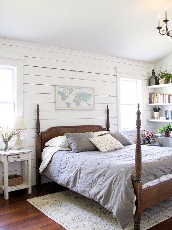 rustic charm with shiplap