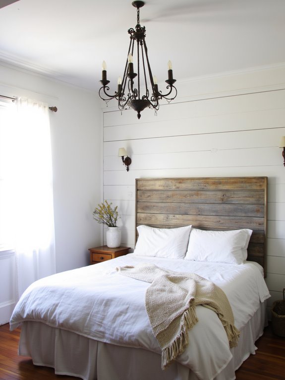 rustic farmhouse bedroom lighting