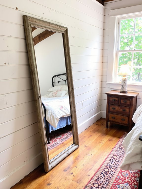 rustic mirrors enhance space