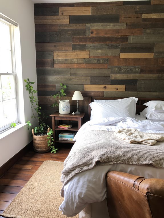 rustic statement wall design