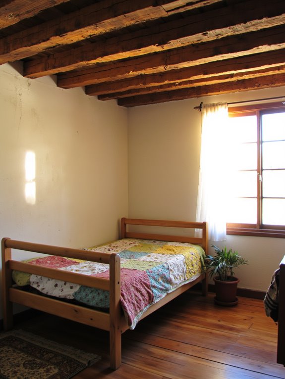 rustic wood beams charm