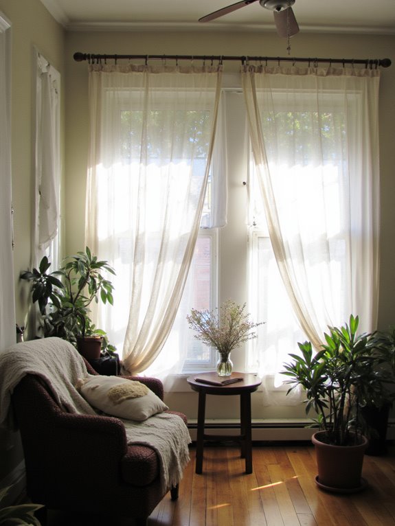 sheer curtains for privacy