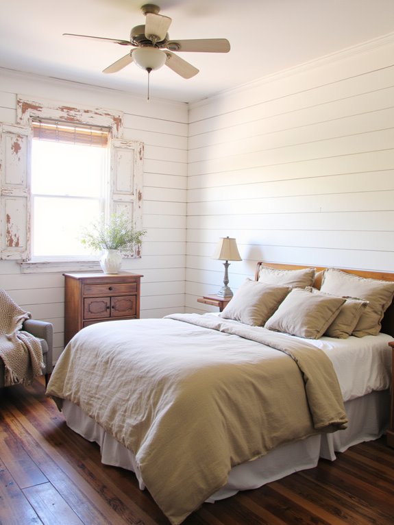 shiplap walls enhance warmth