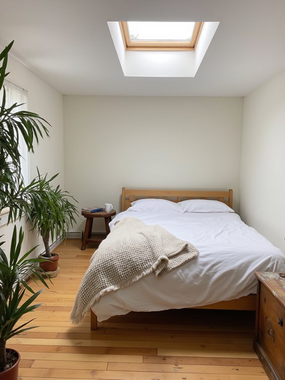 skylights enhance natural light